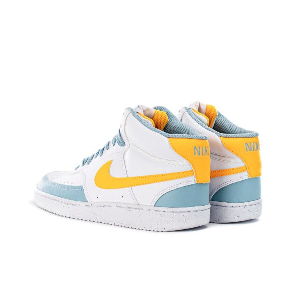 Nike Court Vision Mid Next Nature FJ3998-100 - weiss-gelb-türkis Angebot – Bild 3