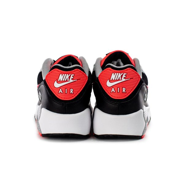 Nike Air Max 90 Leather (GS) CD6864-009 - schwarz-grau-neon rot Im Angebot – Bild 5