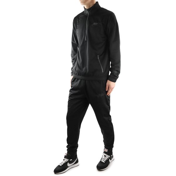 Nike Club Poly-Knit Basic Track Suit Anzug DM6845-010 - schwarz Online – Bild 2