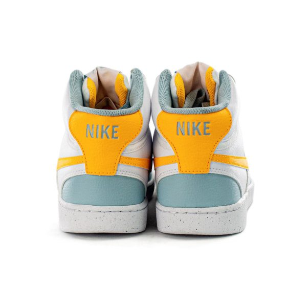 Nike Court Vision Mid Next Nature FJ3998-100 - weiss-gelb-türkis Angebot – Bild 5