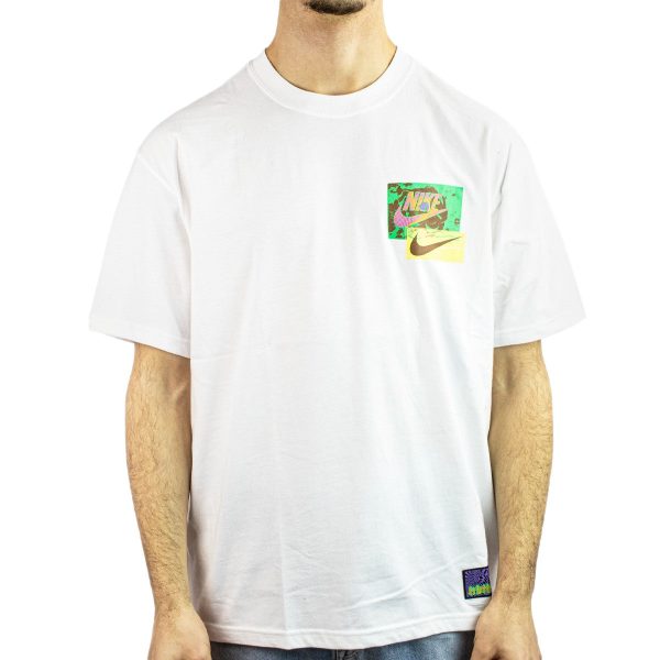 Nike Max90 Festival LBR T-Shirt FB9786-100 - weiss-grün-braun Rabatt