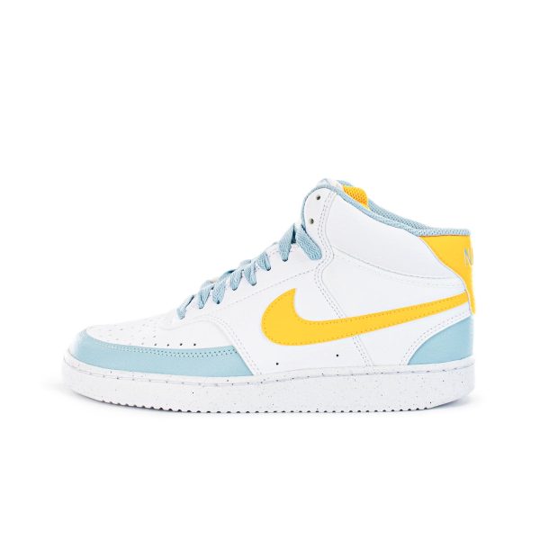 Nike Court Vision Mid Next Nature FJ3998-100 - weiss-gelb-türkis Angebot