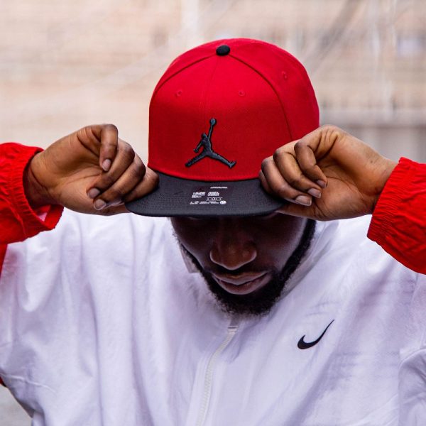 Jordan Pro Jumpman Snapback Cap AR2118-688 - rot-schwarz Zu verkaufen – Bild 4