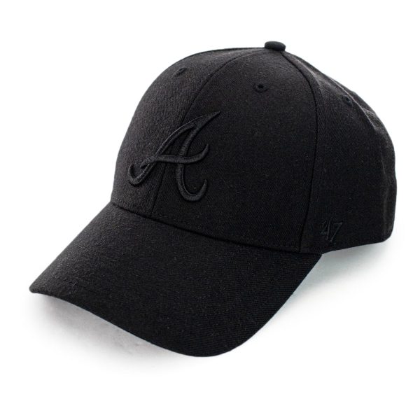 47 Brand Atlanta Braves MLB World Series Sure Shot Snapback Cap BCWS-SUMVP01WBP-BK95 - schwarz-schwarz Online-Schn?ppchen