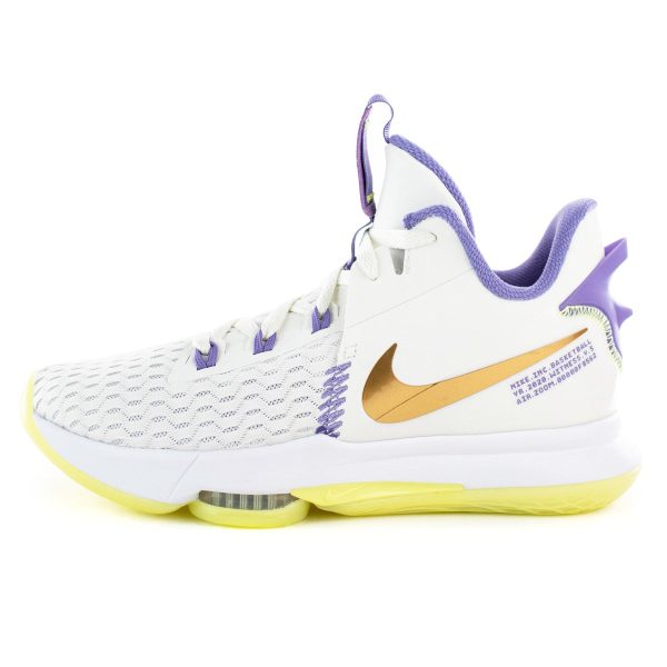 Nike Lebron Witness 5 CQ9380-102 - weiss-lila-gold-gelb Schn?ppchen