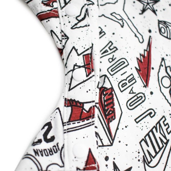 Jordan Fun Flight All Over Print Romper Strampler 55A405-001 - weiss-rot Angebot – Bild 5