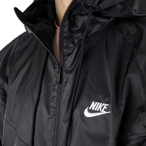 Nike Woven Windrunner Regen Jacke DA0001-010 - schwarz-weiss Online-Verkauf – Bild 4