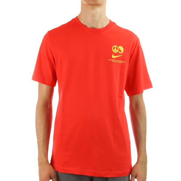 Nike Heatwave LBR T-Shirt DR8066-696 - rot-gelb Zu verkaufen