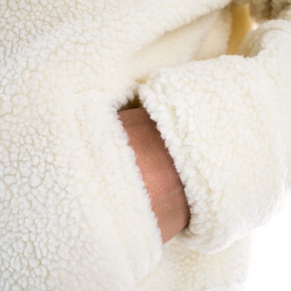 Alpha Industries Inc B3 Teddy Winter Jacke 118118-16 - creme Online – Bild 5