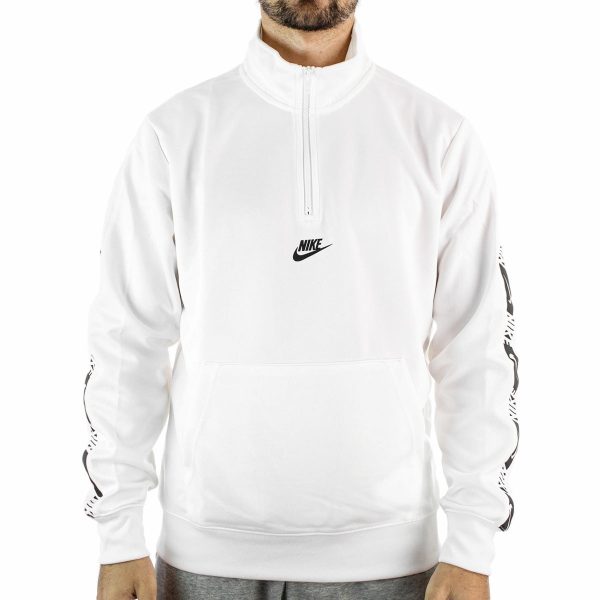 Nike Repeat Half-Zip Trainings Jacke DM4674-100 - weiss-schwarz Schn?ppchen