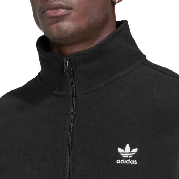 Adidas Adicolor 3 Streifen Fleece Weste HK7392 - schwarz-weiss Rabatt – Bild 4