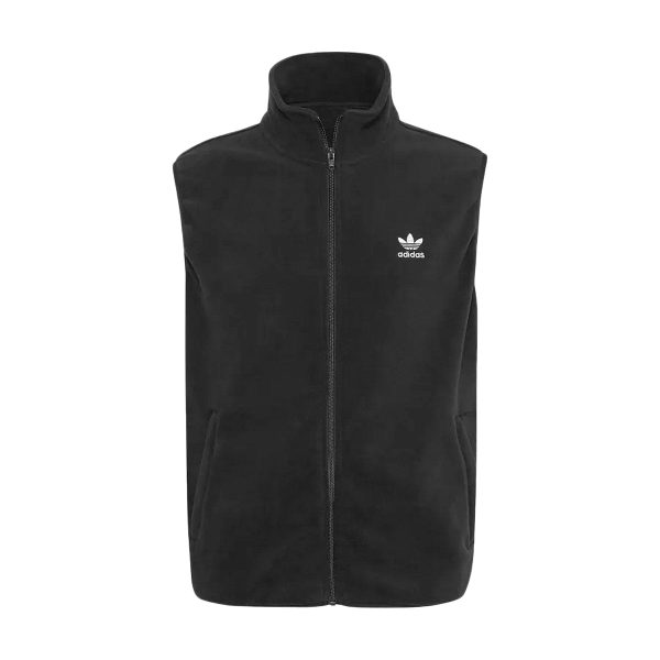 Adidas Adicolor 3 Streifen Fleece Weste HK7392 - schwarz-weiss Rabatt – Bild 3