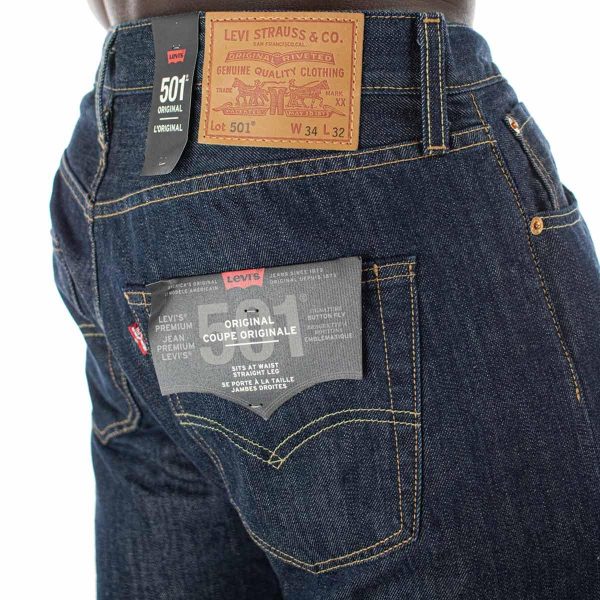 Levi s® 501® Original Jeans - LEVI S® Marlon 00501-0162alt - dunkelblau Verkauf – Bild 3