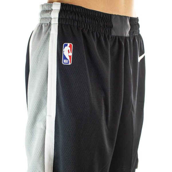Nike San Antonio Spurs NBA Icon Edition Swingman Short BV9419-010 - schwarz-weiss Verkauf – Bild 3